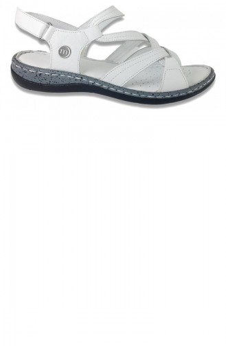 White Summer Sandals 13267