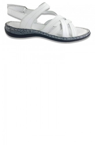White Summer Sandals 13267