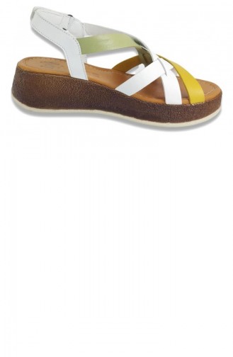 White Summer Sandals 13303