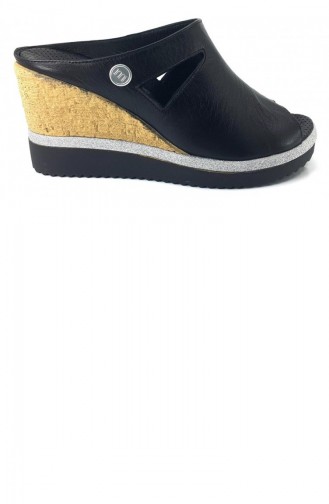 Black Summer Slippers 13657