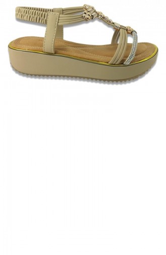 Beige Summer Sandals 13678