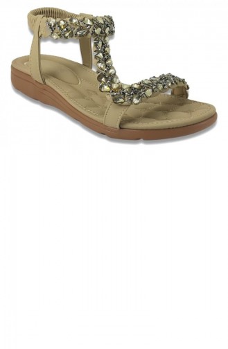 Beige Sommer Sandalen 13681