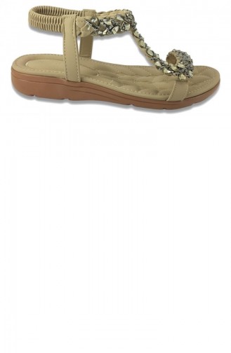 Beige Summer Sandals 13681