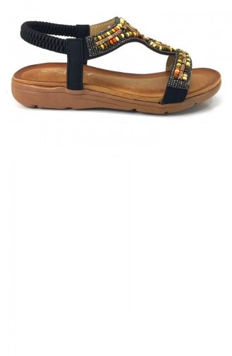 Black Summer Sandals 13683