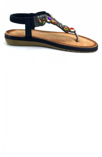 Black Summer Sandals 13794
