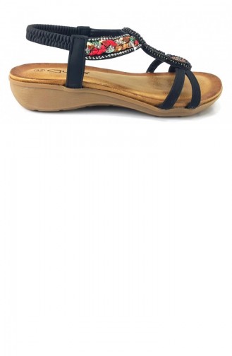 Black Summer Sandals 13796