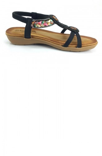 Black Summer Sandals 13796