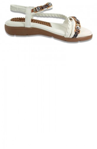 White Summer Sandals 13797