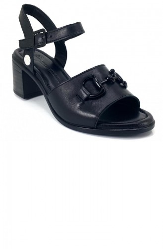 Black Summer Sandals 13820