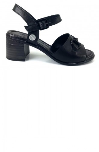 Black Summer Sandals 13820