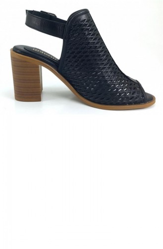 Black Summer Sandals 13841