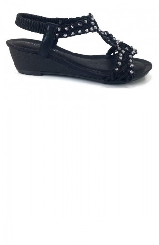 Black Summer Sandals 13846