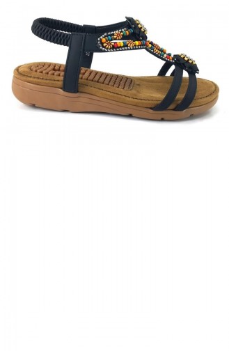 Black Summer Sandals 13848