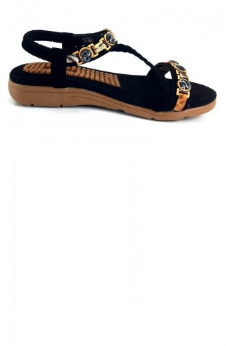 Black Summer Sandals 13854