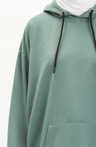 Hoodie Sweatshirt 3047-08 Dark Aqua Green 3047-08