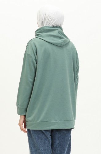 Hoodie Sweatshirt 3047-08 Dark Aqua Green 3047-08