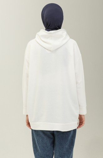 Hoodie Sweatshirt 3047-10 white 3047-10