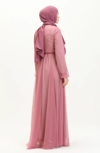 Tüll Abendkleid mit Steinen 5414-01 Rose 5414-01