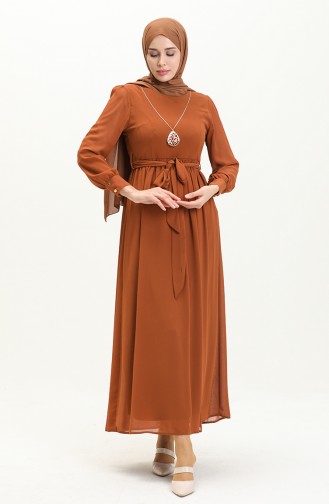 Chiffonkleid mit Halskette 3687-03 Taba 3687-03