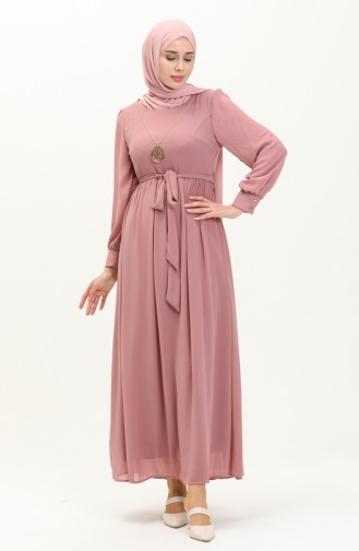Chiffonkleid mit Halskette 3687-06 Rose 3687-06