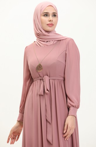 Chiffonkleid mit Halskette 3687-06 Rose 3687-06