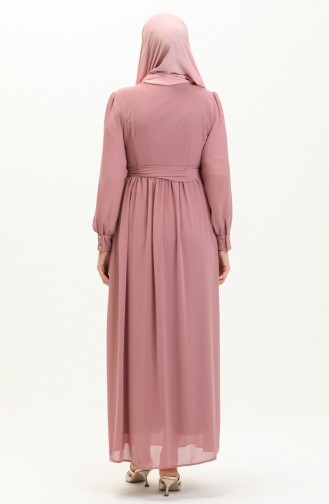 Chiffonkleid mit Halskette 3687-06 Rose 3687-06