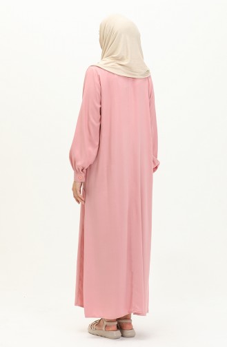 Nakışlı Belmando Elbise 24Y8728-01 Pembe