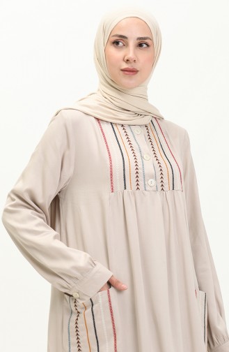 Nakışlı Belmando Elbise 24Y8728-08 Taş