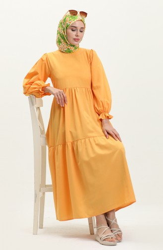 Shirred Dress 24Y8881-01 Mustard 24Y8881-01