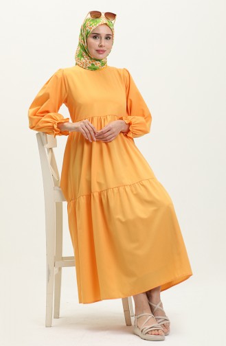 Shirred Dress 24Y8881-01 Mustard 24Y8881-01