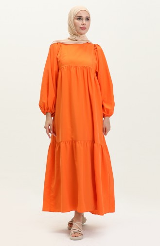 Orange İslamitische Jurk 24Y8922-03