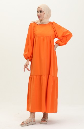 Orange İslamitische Jurk 24Y8922-03