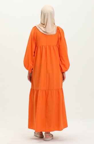 Orange İslamitische Jurk 24Y8922-03