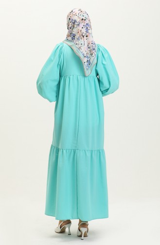 Mint green İslamitische Jurk 24Y8922-05