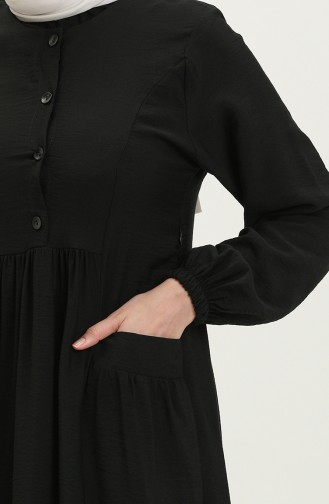 Aerobin Fabric Pocket Dress 24Y8933-01 Black 24Y8933-01