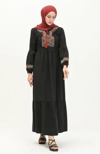 Black Embroidered Dress 24Y8968-07 24Y8968-07