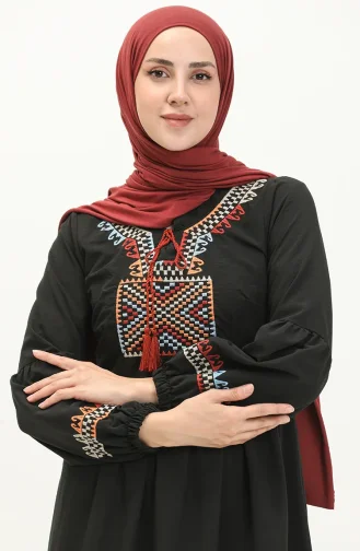 Black Embroidered Dress 24Y8968-07 24Y8968-07