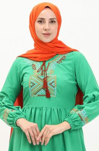 Embroidered Dress 24Y8968-08 Green 24Y8968-08