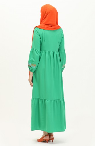 Robe Brodée 24Y8968-08 Vert 24Y8968-08