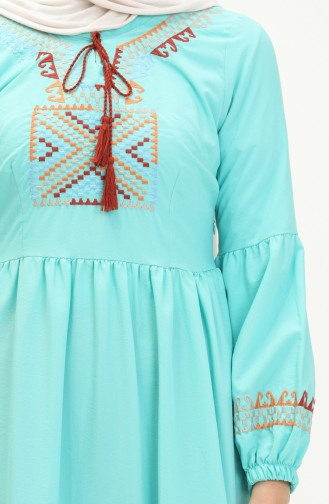 Embroidered Dress 24Y8968-09 Mint Green 24Y8968-09