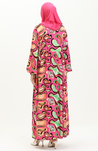 Printed Viscose Dress 24Y8996-01 Fuchsia 24Y8996-01