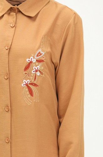 Embroidered Tunic 1006 1006-06 Mustard 1006-06