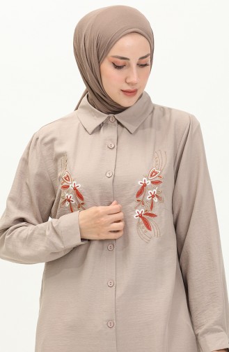 Embroidered Tunic 1006 1006-07 Mink 1006-07