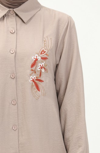 Embroidered Tunic 1006 1006-07 Mink 1006-07