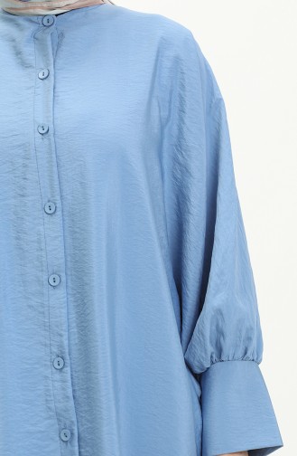 Bat Sleeve Long Tunic 24Y8854-01 Blue 24Y8854-01