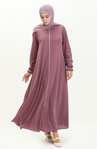 Mevlana Pocketed Abaya 0694-04 Dusty Rose 0694-04