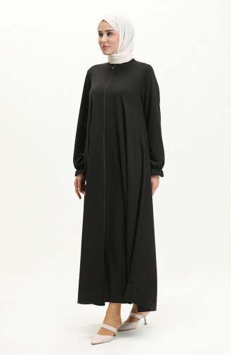 Abaya Avec Poche Mevlana 0694-09 Noir 0694-09