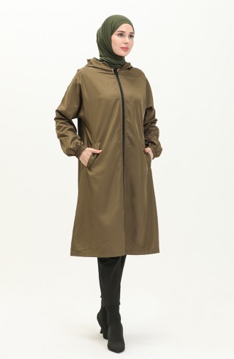 Kapuzenmütze mit Reißverschluss 0211-10 Khaki 0211-10