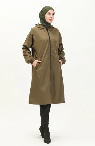 Kapuzenmütze mit Reißverschluss 0211-10 Khaki 0211-10
