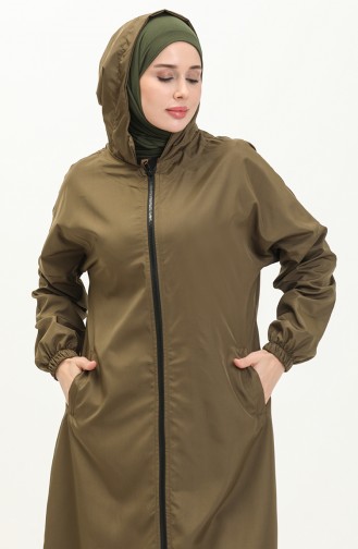 Kapuzenmütze mit Reißverschluss 0211-10 Khaki 0211-10